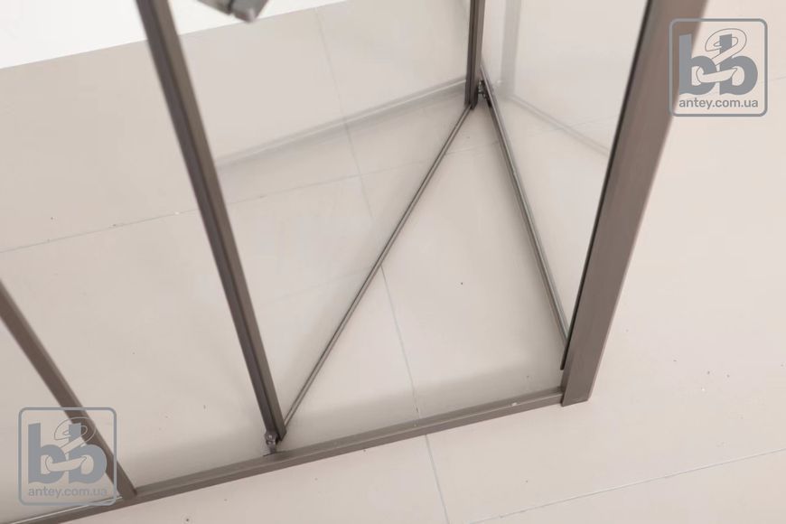 CRUZE душова кабіна 90*90*200см, тип дверей COME IN, профіль збройовий метал, прозоре скло CRUZE90 фото