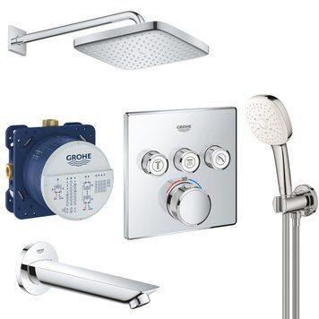 UA26415SC6 Grohtherm SmartControl Набір для комплектації душу, 3 споживачі (1 сорт) UA26415SC6 фото