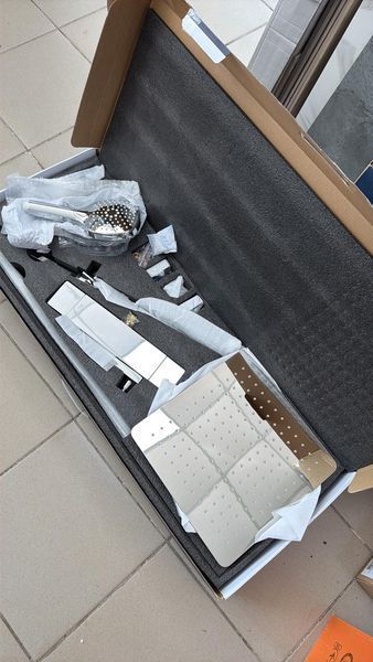 Душова система з термостатом FAOP A2409-40, вилив - перемикач на лійку, 3-режими, хром A2409-40 фото