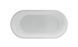 Ванна акрилова окремо стояча суцільнолита PureLine 1600x800 White /MattBlack з сифоном 0266251501 фото 2