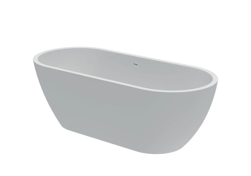 Ванна акрилова окремо стояча суцільнолита AquaLuxe 1700x750 White з сифоном 0266251502 фото